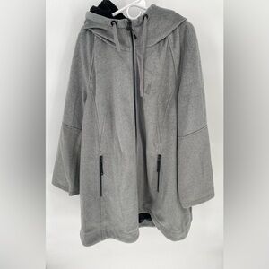 Avenue plus size zip up hooded jacket with zip pockets 30/32